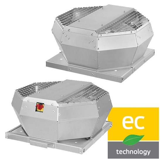 Strešné ventilátory DVA-EC